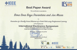 IES 2016 Best Paper Award