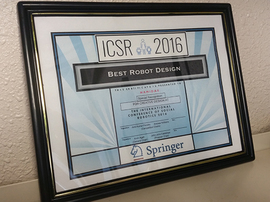 BEST ROBOT DESIGN　Special Recognition for Creative Design