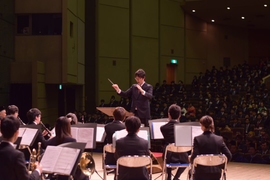 吹奏楽団による祝賀演奏