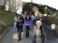 Walking to the restaurant with ‘soba’ noodles