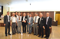 Commemorative photo of reception participants