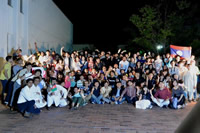 International students at the Tea Festival.