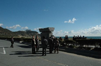 Conference participants visiting Cape Irago.