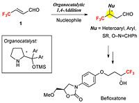 Organocatalytic 1,4-Additions of 4,4,4-Trifluorocrotonaldehyde and its Application to the Synthesis of Befloxatone.