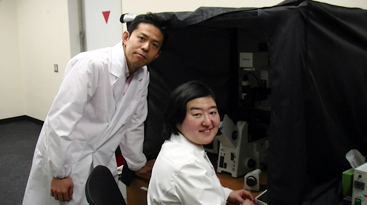 From left: Hirofumi Kurita and Rika Numano