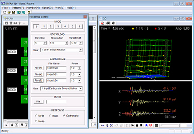 Development of earthquake response analysis program STERA3D