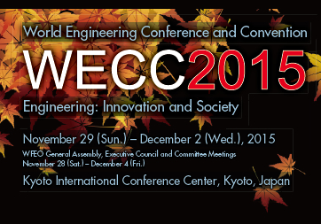 Participated to World Engineering Conference and Convention 2015 in Kyoto