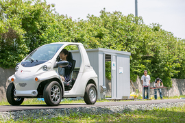 ワイヤレス給電によるバッテリーレス電気自動車の走行実験