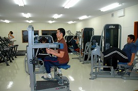 トレーニングジムの様子