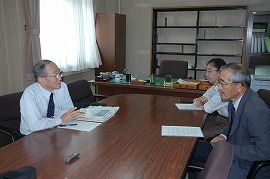 インタビューの様子